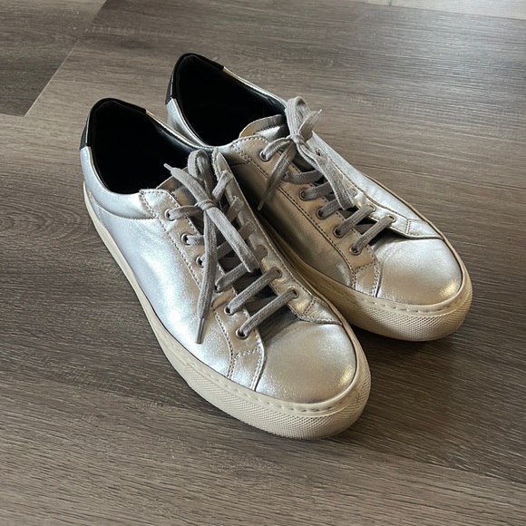 Common Projects Woman Silver Leather 38 - Picture 1 of 7